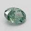 1.07 Ct. Fancy Vivid Green Oval Lab Grown Diamond