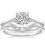 18K White Gold Aria Contoured Diamond Bridal Set