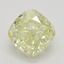 0.73 Ct. Fancy Light Yellow Cushion Diamond