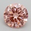 2.60 Ct. Fancy Intense Pink Round Lab Grown Diamond