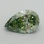 1.58 Ct. Fancy Vivid Green Pear Lab Grown Diamond
