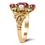 The Laree Ring, smalltop view on a hand
