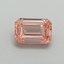1.53 Ct. Fancy Vivid Pink Emerald Lab Grown Diamond