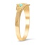 The Dyna Ring, smalltop view on a hand
