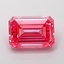 3.87 Ct. Fancy Vivid  Pink Emerald Lab Grown Diamond