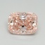3.03 Ct. Fancy Vivid Pink Cushion Lab Grown Diamond