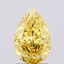 1.31 Ct. Fancy Vivid  Yellow Pear Lab Grown Diamond