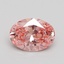 1.40 Ct. Fancy Vivid Pink Oval Lab Grown Diamond