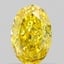 0.55 Ct. Fancy Vivid Yellow Oval Lab Grown Diamond