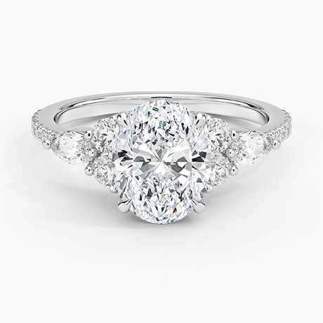 Luxe Marquise and Round Diamond Setting
