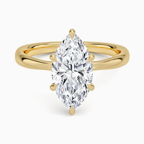 Floral Inspired Solitaire Ring