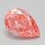 3.69 Ct. Fancy Vivid Pink Pear Lab Grown Diamond