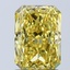 2.07 Ct. Fancy Vivid Yellow Radiant Lab Grown Diamond