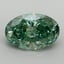 2.07 Ct. Fancy Vivid Pacific Green Oval Lab Grown Diamond
