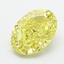 2.52 Ct. Fancy Intense Yellow Oval Lab Grown Diamond