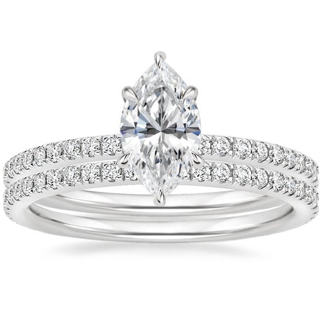 18K White Gold Luxe Ballad Perfect Fit Diamond Bridal Set