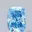 1.52 Ct. Fancy Vivid Blue Cushion Lab Grown Diamond