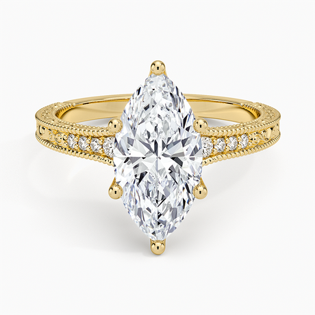Luxe Hudson Ring - Engraved Diamond Ring