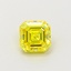 0.58 Ct. Fancy Vivid  Yellow Asscher Lab Grown Diamond