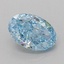 1.08 Ct. Fancy Vivid Blue Oval Lab Grown Diamond