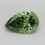 1.18 Ct. Fancy Vivid Green Pear Lab Grown Diamond