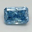 1.51 Ct. Fancy Vivid Blue Radiant Lab Grown Diamond