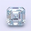 1.76 Ct. Fancy Intense Blue Asscher Lab Grown Diamond