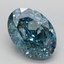 3.70 Ct. Fancy Vivid Blue Oval Lab Grown Diamond