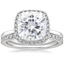 18KW Moissanite Vienna Diamond Bridal Set (1/2 ct. tw.), smalltop view