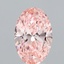 3.22 Ct. Fancy Vivid Pink Oval Lab Grown Diamond