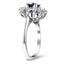 The Fairview Ring, smalltop view on a hand