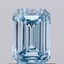 0.80 Ct. Fancy Intense Blue Emerald Lab Grown Diamond