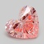 2.19 Ct. Fancy Vivid Pink Heart Lab Grown Diamond