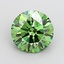 1.27 Ct. Fancy Vivid Green Round Lab Grown Diamond