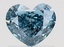 1.27 Ct. Fancy Vivid  Blue Heart Lab Grown Diamond