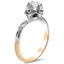 The Thalia Ring, smalltop view on a hand