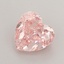1.21 Ct. Fancy Vivid  Pink Heart Lab Grown Diamond