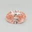 0.33 Ct. Fancy Vivid Pink Oval Lab Grown Diamond