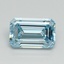1.06 Ct. Fancy Intense Blue Emerald Lab Grown Diamond