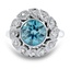 Retro Zircon Cocktail Ring