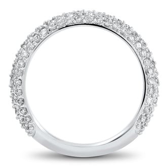 Custom Multi-Row Pave Set Wedding Band