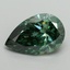 3.3 Ct. Fancy Vivid Pacific Green Pear Lab Grown Diamond