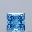 1.53 Ct. Fancy Vivid Blue Princess Lab Grown Diamond