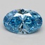 2.01 Ct. Fancy Vivid Blue Oval Lab Grown Diamond