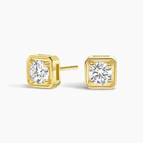 Bezel Prong Lab Diamond Stud Earrings (1 ct. tw.)