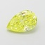 1.09 Ct. Fancy Vivid  Yellow Pear Lab Grown Diamond