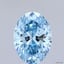 1.56 Ct. Fancy Vivid Blue Oval Lab Grown Diamond