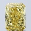 2.06 Ct. Fancy Vivid Yellow Radiant Lab Grown Diamond