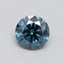 0.98 Ct. Fancy Vivid Blue Round Lab Grown Diamond