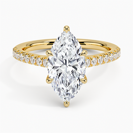 18K Yellow Gold Delicate Sienna Diamond Ring